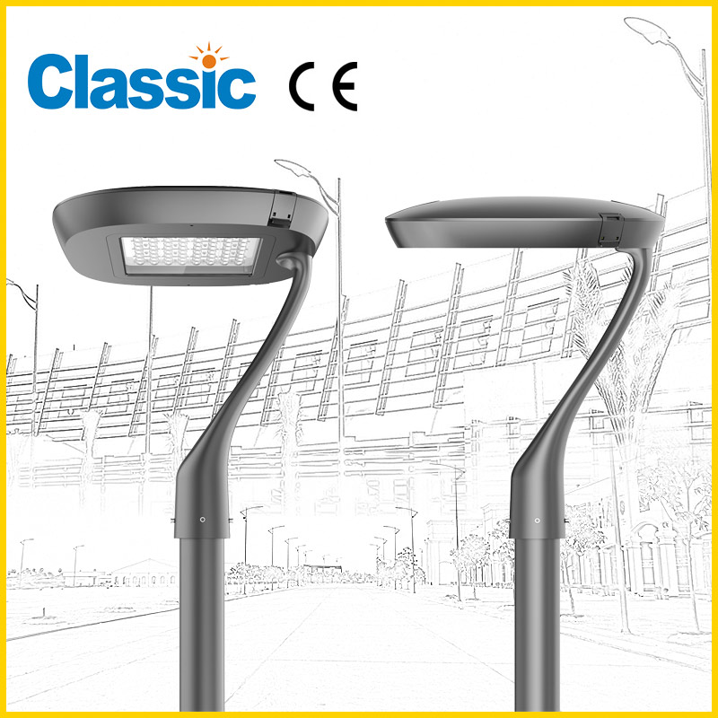 Reka bentuk kanta optik modular JD-1063 30W/60W/100W Lampu taman yang diketuai